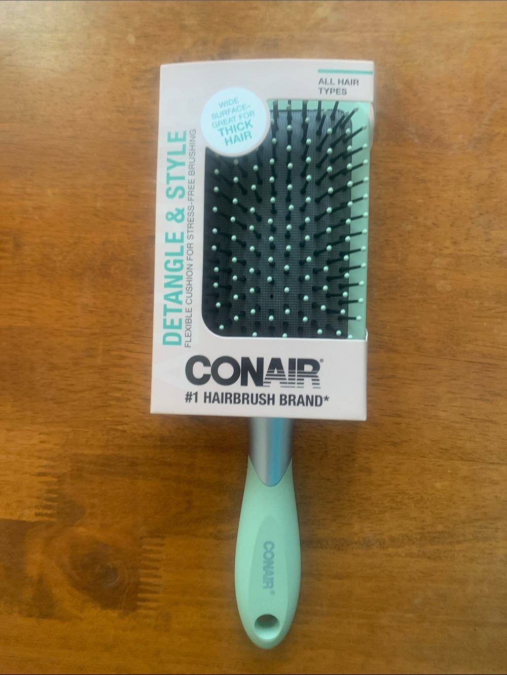 Conair Mint Detangling Paddle Brush, Detangle & Style